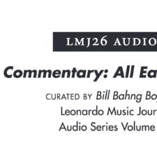 Leonardo Music Journal – LEND ME YOUR EARS! SOUND AND RECEPTION – audio submission — Jen Reimer & Max Stein